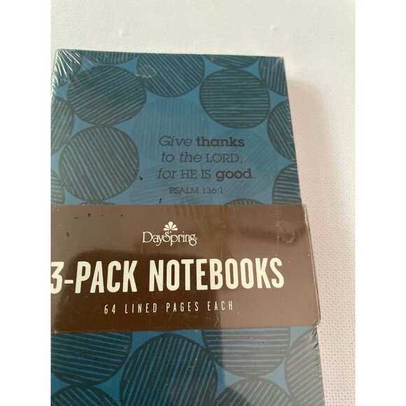 DaySpring 3-Pack Lined Notebooks With Inspirational Psalms - Picture 2 of 6